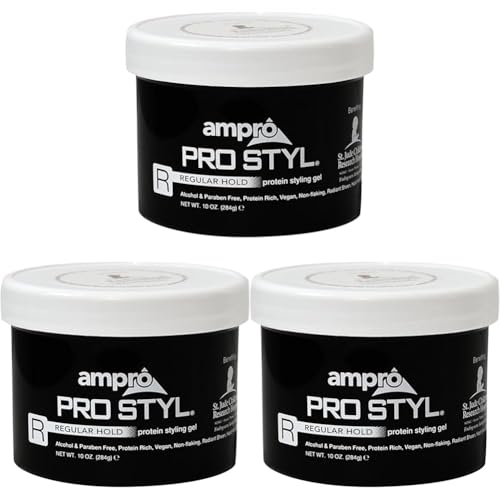 AmPro Pro Styl Protein Styling Gel Super Hold 10 oz. (Pack of 3)