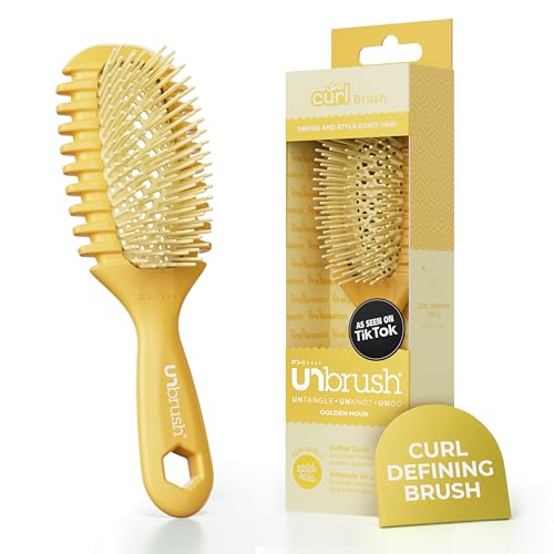 FHI Heat UNbrush Curl Detangling Brush Golden Hour for Wet Hair