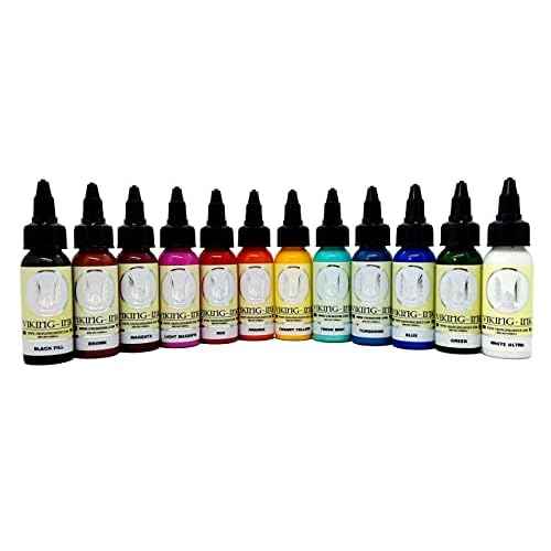 GALAXY INK - Tattoo ink - Kit BASIC COLORS 1oz (30ml) - 12 Units