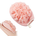 Dual-Sided Exfoliating Glove with Loofah Mesh & Washcloth