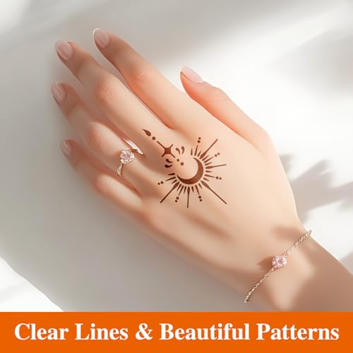 20 Sheet Reusable Tattoo Stencil Kit – Mehndi Templates