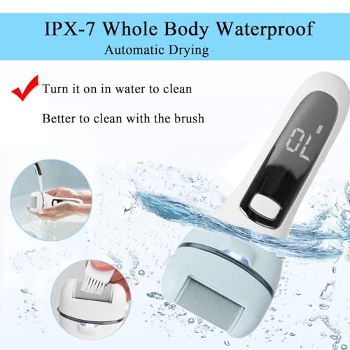 Electric Foot Callus Remover Kit with 3 Rollers & 2 Speeds