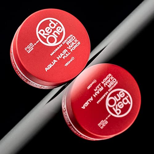4 X Red One Maximum Control Red Aqua Hair Wax 150ml
