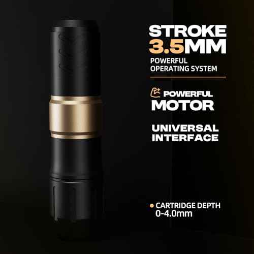 Tattoo Gun Kit Wireless Rotary Tattoo Machine Pen Kit with 1PCS Battery and 20 Pcs Cartridge Needles 7 Colors Ink Complete Tattoo Supplies RN-TK2004-1