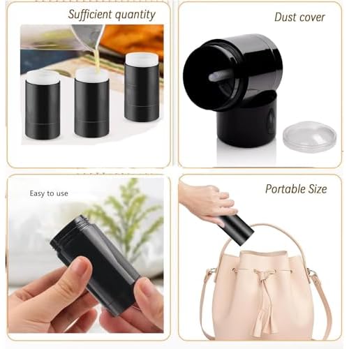 10 Pack Empty Deodorant Container Twist Up Filling Stick Plastic Deodorant Container Bottomfill Lip Balm Tube Refillable Deodorant Tubes for DIY Deodorant Lipstick Crayon Chapstick(30ml,Black)