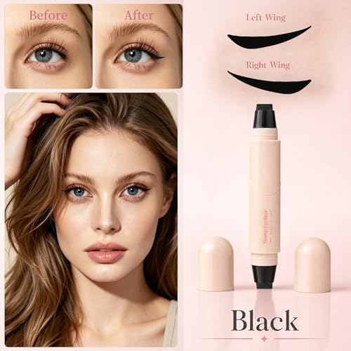 Winged Eyeliner Stamp | Dual-Ended Rotating Design | Waterproof