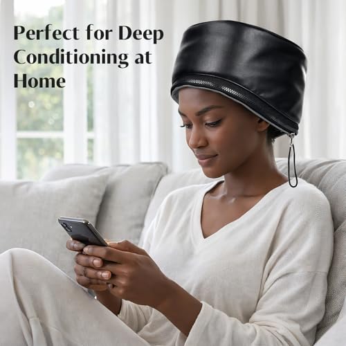 Heated Hair Cap with 10 Heat Levels for Deep Conditioning