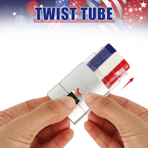 Red White Blue Face Paint Stick | Waterproof Patriotic Makeup