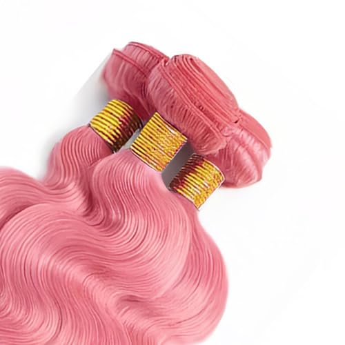 Pink Bundles Human Hair Body Wave 28 30 32 Inch FuivJuix Unprocessed