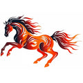 6 Sheets Temporary Horse Tattoos - Waterproof Fake Tattoos