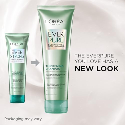 L'Oreal Paris EverPure Thickening Sulfate Free Shampoo, 8.5 Fl Oz