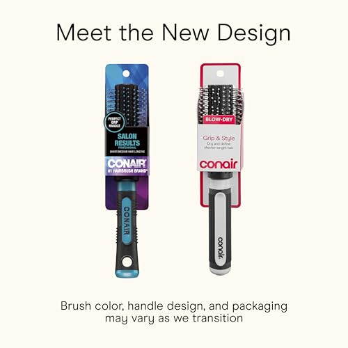 Conair Grip & Style Round Hair Brush for Blowout Styling & Volume