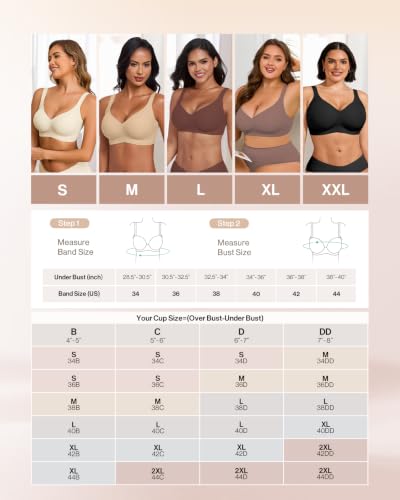 Ubras Wireless Soft Support Bra with Wide Straps - Seamless Comfort