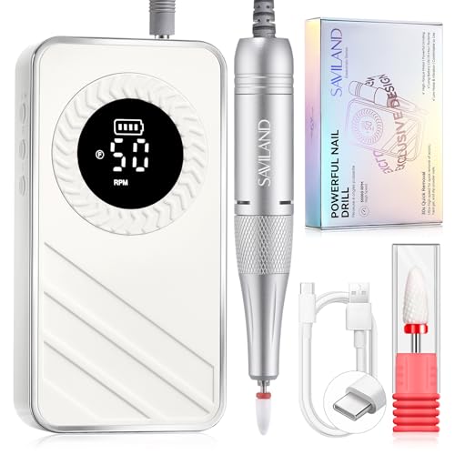 Electric Nail Drill 50000 RPM for Fast Acrylic Removal | Cordless & Quiet