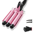 3 Barrel Curling Iron 1 inch Ceramic Hair Waver
