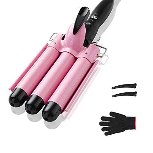 3 Barrel Curling Iron 1 inch Ceramic Hair Waver