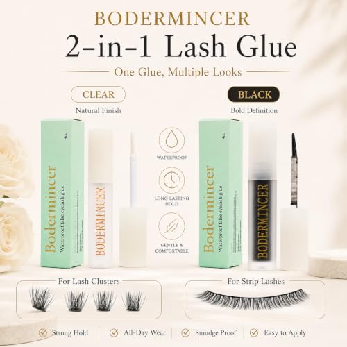 Waterproof Lash Glue for Cluster & Strip Lashes 4ml