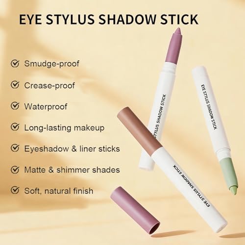 Taupe Brown Eyeshadow Stick - Waterproof Matte Cream Eye Shadow
