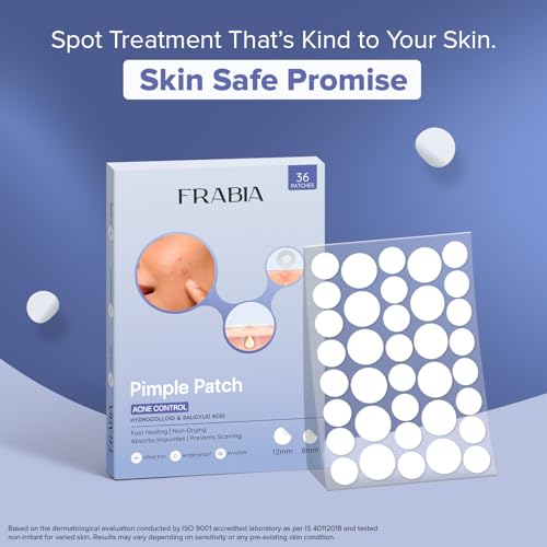 Hydrocolloid Pimple Patches for Face - 36 Count Skin Cover Set
