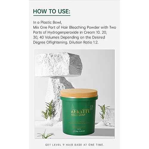 Professional Blue Bleaching Powder - Plex Technology - Lifts up to 9 Shades - Maximum Lifting Extra Strength Lightener Hair Highlights All Type & Highlighted Hair - Dust Free - 16.9 oz