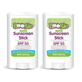 Baby Sunscreen Stick by Boogie Block, Mineral Sunscreen SPF 50, FSA/HSA Eligible, Travel Size Sunblock for Kids, Zinc Oxide, Water Resistant, Vegan, Fragrance Free Pack of 2