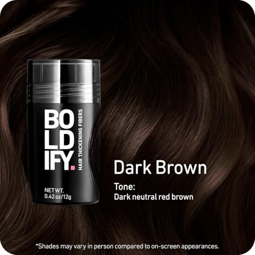 Boldify Hair Fibers Dark Brown 12g - Fuller Hair Instantly