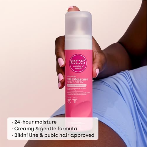 eos Pomegranate Raspberry Shave Cream - 24H Moisturizing, 7 oz, 2-Pack