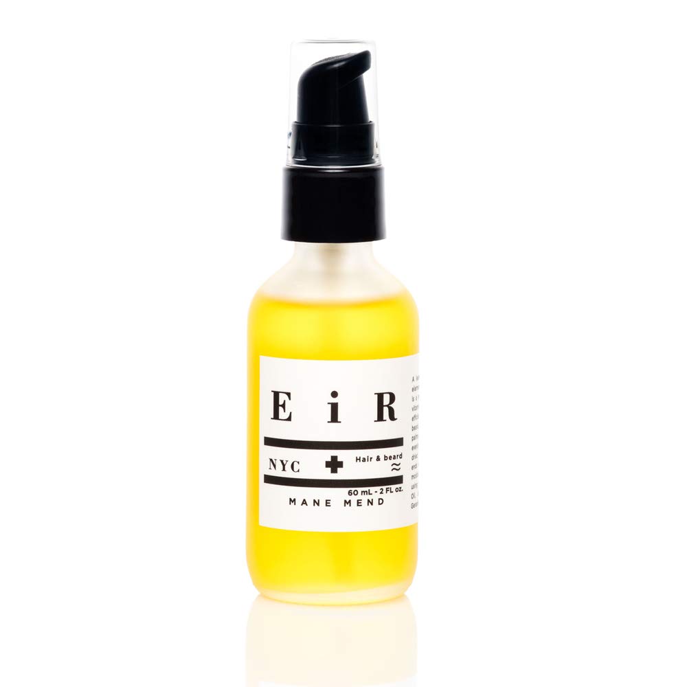 EiR NYC Beard Oil | Moisturizing and Conditioning Hair Balm for Men | Promotes Hair Health and Growth | Natural and Organic Mane Mend with Argan and Jojoba Oil - 2 Oz