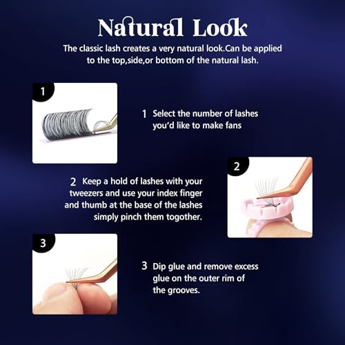 Eyelash Extension Volume Lashes Mixed Tray 9-15mm D Curl