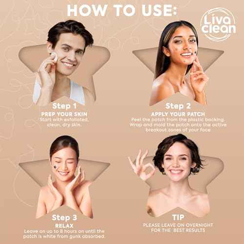 LivaClean 240 CT Neutrals Pimple Patches for Face w/Salicylic Acid & Tea Tree, Hydrocolloid Acne Patches Cute Star Pimple Patch for Healing, Cute Face Stickers, Zit Patch