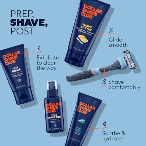 Dollar Shave Club | Shave Butter 6 ounce | Translucent Shaving Cream for Sensitive Skin,(Pack of 4)