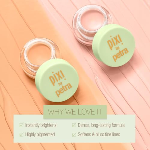Pixi Beauty Correction Concentrate - Brightening Peach, Under Eye Colour Corrector, Illuminating Concealer, 0.1 Fl Oz