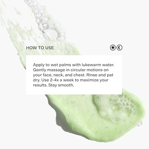 CLEARSTEM - VITAMINSCRUB - Antioxidant-Infused Scrub Cleanser - Exfoliating Face Wash + Body Scrub - Vitamin C, Hemp, Bamboo - Skin Care Products - Gluten Free, Cruelty Free - 6 fl oz / 180ml