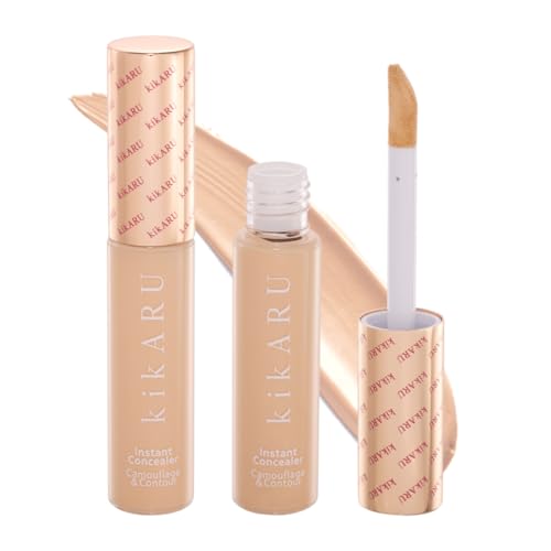 kikARU Liquid Concealer - Full Coverage, Dark Circles & Blemish Concealer