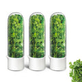 UEOZ 3PCS Herb Keeper for Refrigerator - Fresh Cilantro & Vegetable Storage Container Set