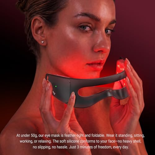 Red Light Therapy Eye Mask - 4 Wavelengths, 3-Minute Treatment