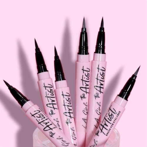 L.A. Girl Artist Brush Pen Eyeliner - Inky Black