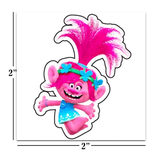Trolls Temporary Tattoos Party Favors - 72 Pack 2" Pre-Cut