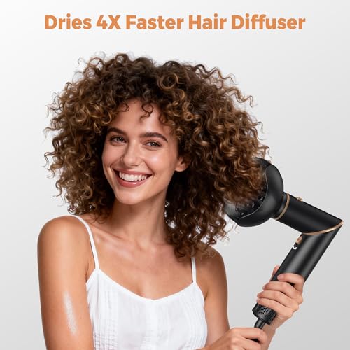 OKWRAP 6-in-1 Foldable Air Styler & Hair Dryer Brush Set