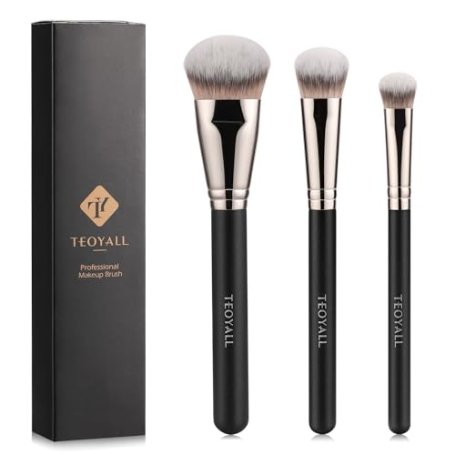 Foundation Concealer Highlight Brush Set 3pc