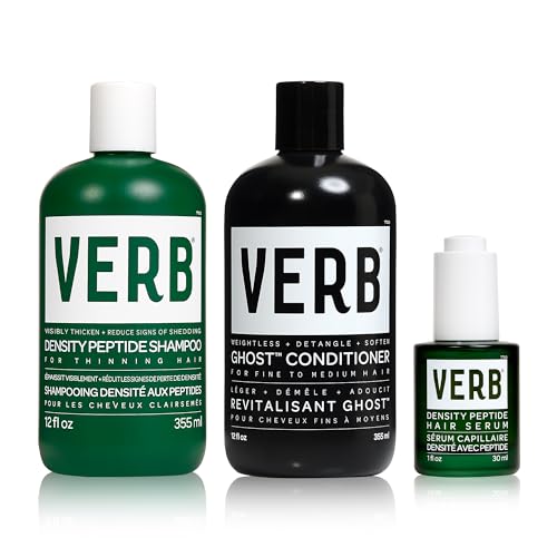 VERB Density Peptide Shampoo - Visibly Thicken + Reduce Signs of Shedding- Moisturizes Fine and Weighed Down Hair