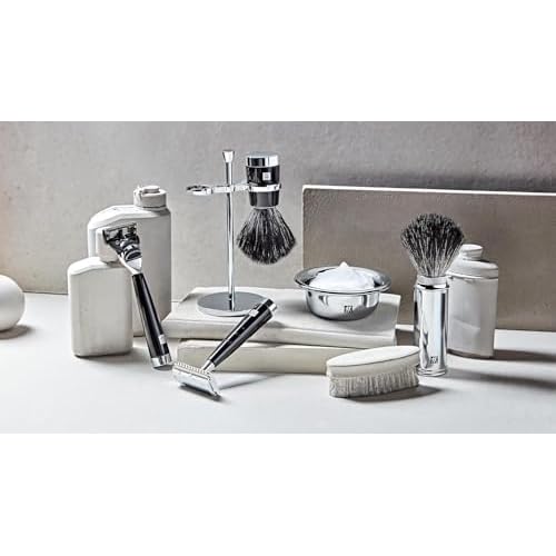 ZWILLING Shaving Bowl (wet shave, storage for shaving soap, bowl for whipping up lather, chrome plated), Silver