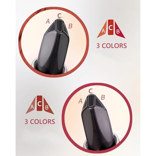 6 Colors In 1 Double Head Lipstick for Women, Silky Velvet Lipstick, No Fade No Stick Cup, Exquisite Appearance, Makeup Gift for Women