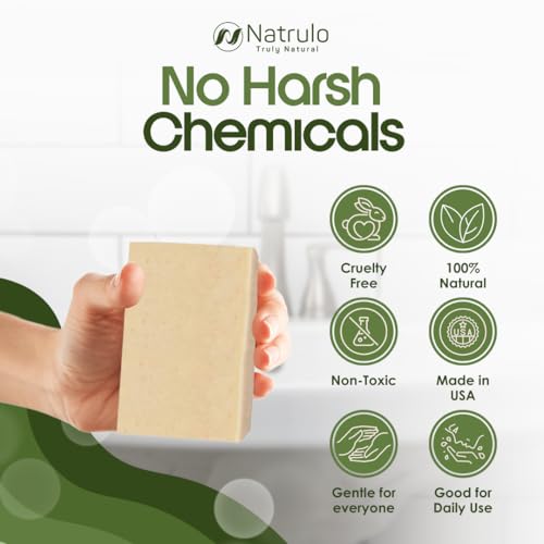 Eczema Soap Bar for Face and Body ? All Natural Dermatitis, Psoriasis Treatment for Dry Itchy Sensitive Skin Relief ? Gentle Detoxifying, Healing, Anti-Itch, Oatmeal Goat Milk Wash for Kids, & Adults