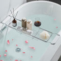 Stainless Steel Expandable Bathtub Caddy Tray
