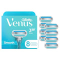 Gillette Venus Smooth Women's Razor Blade Refills, 3-Blade - 8 Count
