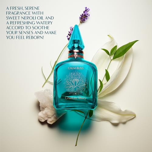 Charlotte Tilbury Calm Bliss Eau De Parfum 3.38 Fl Oz - Pheromone Floral Scent with Neroli & Lavender