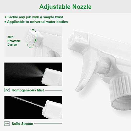 Cindy's Tape 16 oz Refillable Spray Bottles - Pack of 4, Leak-Proof for Home & Garden