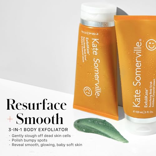 Kate Somerville ExfoliKate Resurfacing Body Scrub ? Triple Action Exfoliating Body Polish, Removes Dead Skin, Improves Tone & Texture, 5 Fl Oz