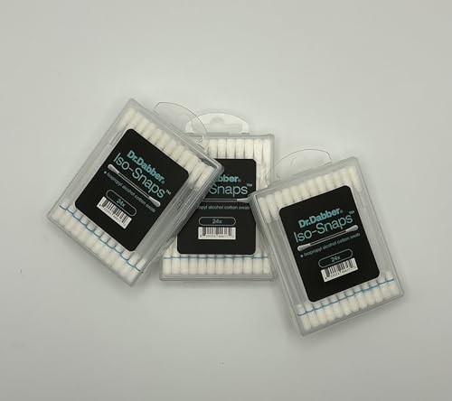 Dr Dabber Iso-Snaps Cotton Swabs - 72 Count with Isopropyl Alcohol